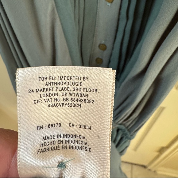Maeve Anthropologie Pelona Sage Green Sleeveless Mini Dress Size S - Picture 8 of 13